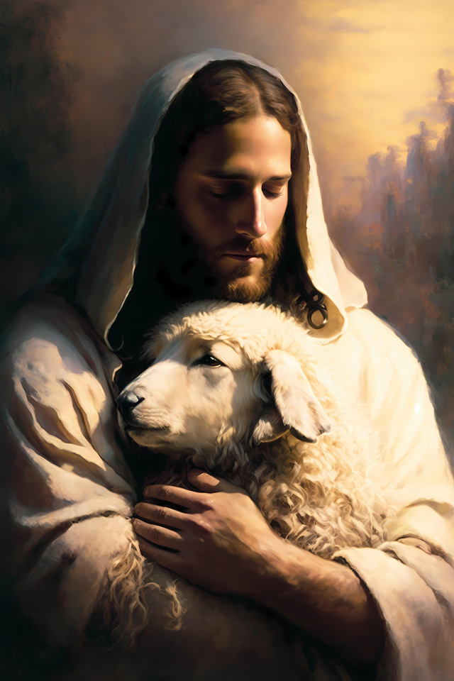 Jesus with Lamb